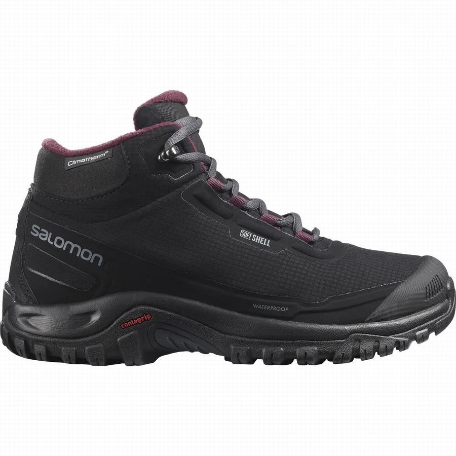 Salomon Shelter Climasalomon™ Vanntette Vintersko Dame Svart (YDU8419HX)